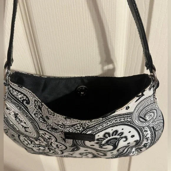 Etro Profumi Paisley Shoulder Bag, Black & White - Picture 4 of 10